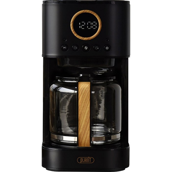 플랜잇 커피메이커 텐더 1.5L PCMNT11, 블랙PCMNT11B