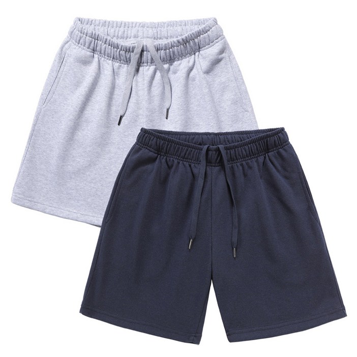 엠씨티 남녀공용 베이직 쭈리 5부 반바지 2종 세트