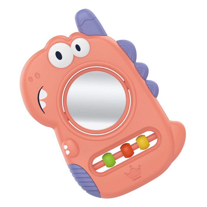 후앙어 유아용 딸랑이 아기거울 전화기 heanh8079p, 핑크, 1개