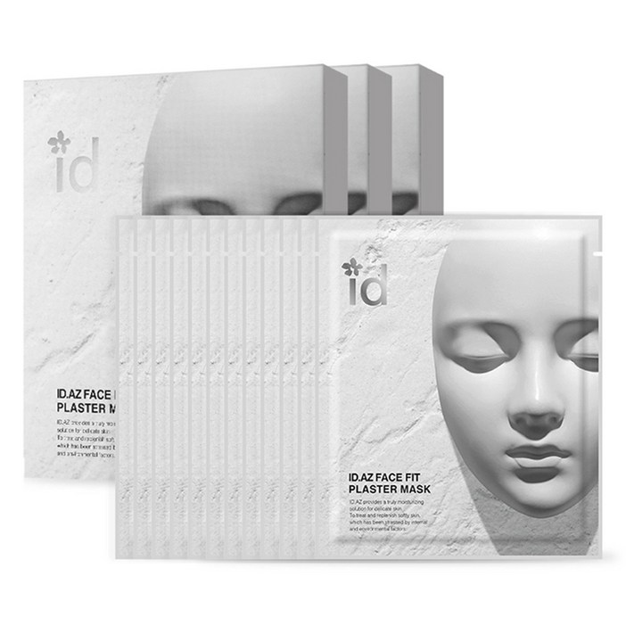 아이디에이지 페이스핏 플라스터 마스크 석고 팩, 4개입, 3개