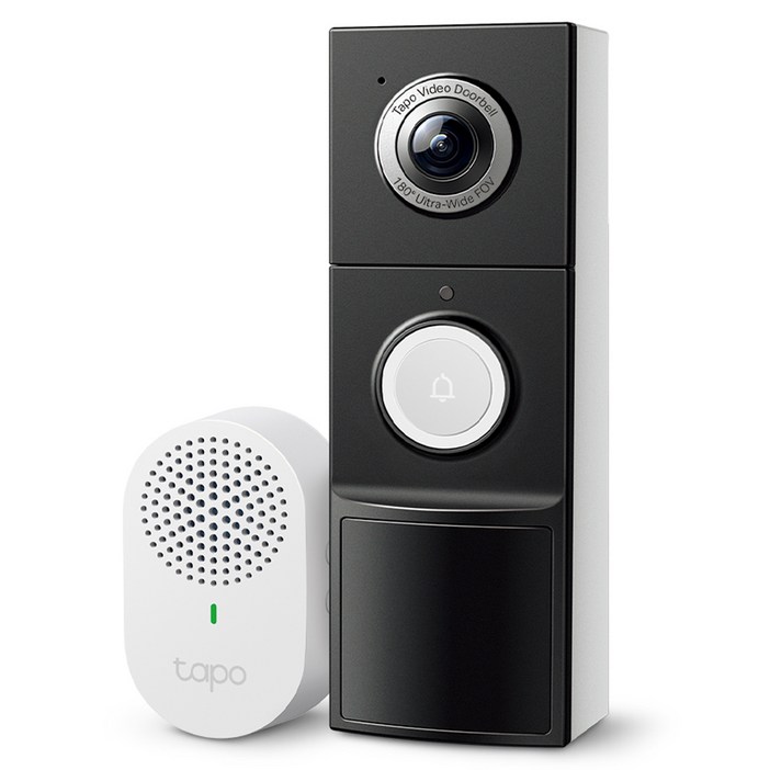 타포 500만화소 비디오 도어벨  차임벨 세트 Tapo D235, TAPO D235도어벨TAPO D100C차임벨