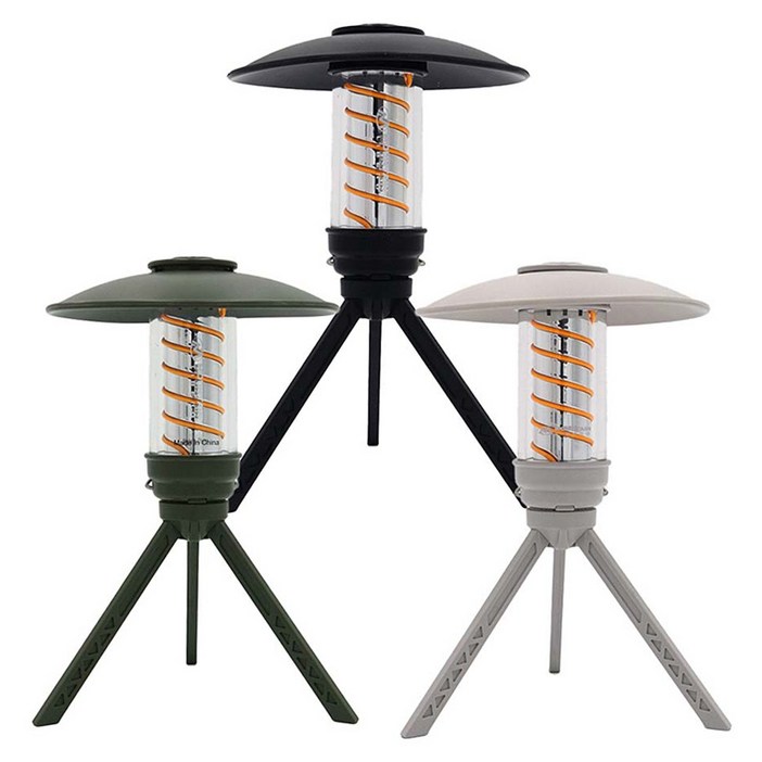 LIBERO 스파이럴 램프 플러스 3종 세트, 블랙, 카키, 그레이, 1세트