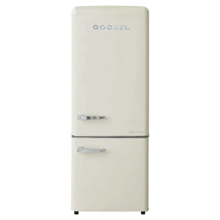 구델 리얼레트로 AI 미니 200L 2도어냉장고 방문설치, RGC20ADJ