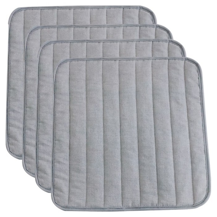 까사베르데 코빈 누빔 면 논슬립 방석 4p