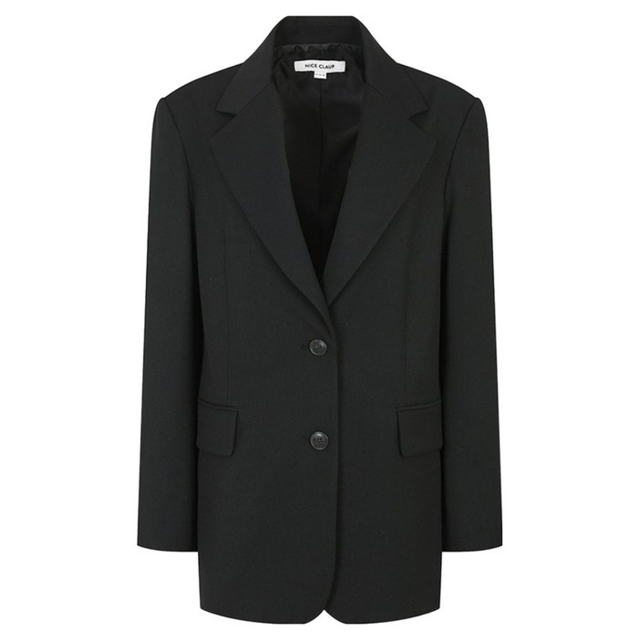 나이스클랍 여성용 싱글 중기장 자켓