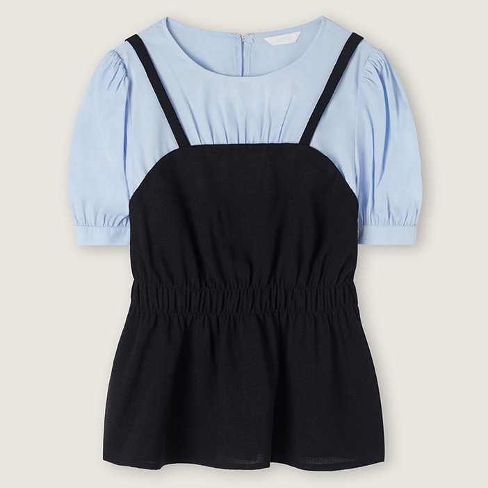 로엠 여성용 뷔스티에 매칭 블라우스