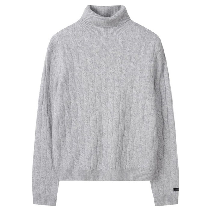 씨씨콜렉트 여성용 하이넥 케이블니트