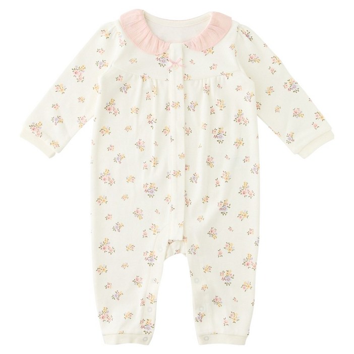 밍크뮤 신생아용 부케플라워 우주복