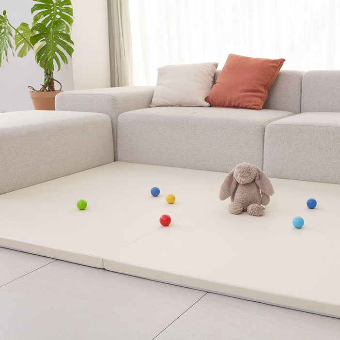 메튼 베이비 폴더매트 2단, 크림