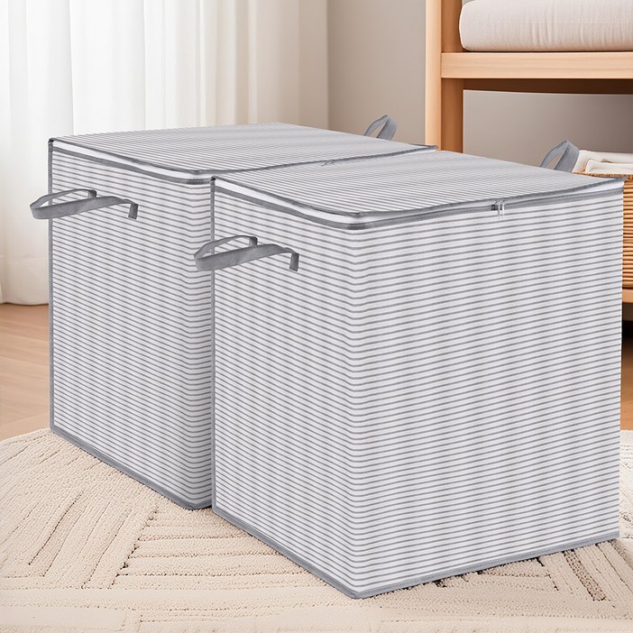코멧 대용량 패브릭 이불 의류 정리함 140L