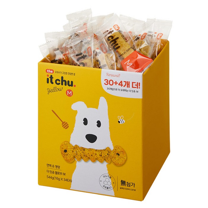 잇츄 The 잇츄 덴탈 개껌 옐로우 M 34p