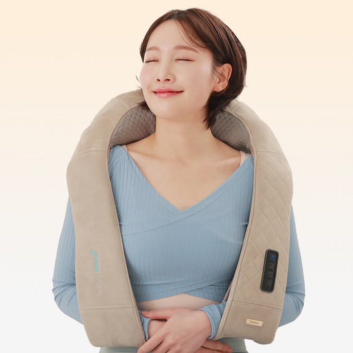 휴플러스 3 in 1 무선 듀얼 태핑 목 어깨 안마기 Cordzero3300, Cordzero3300, 단일 색상