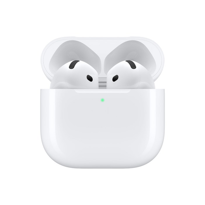 Apple 2024 에어팟 4세대 액티브 노이즈 캔슬링 블루투스 이어폰, MXP93KHA, 화이트