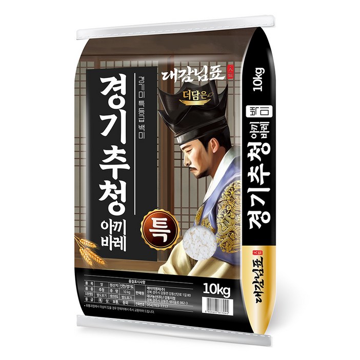 더담은 경기미 추청 아끼바레 쌀, 특등급, 10kg, 1개