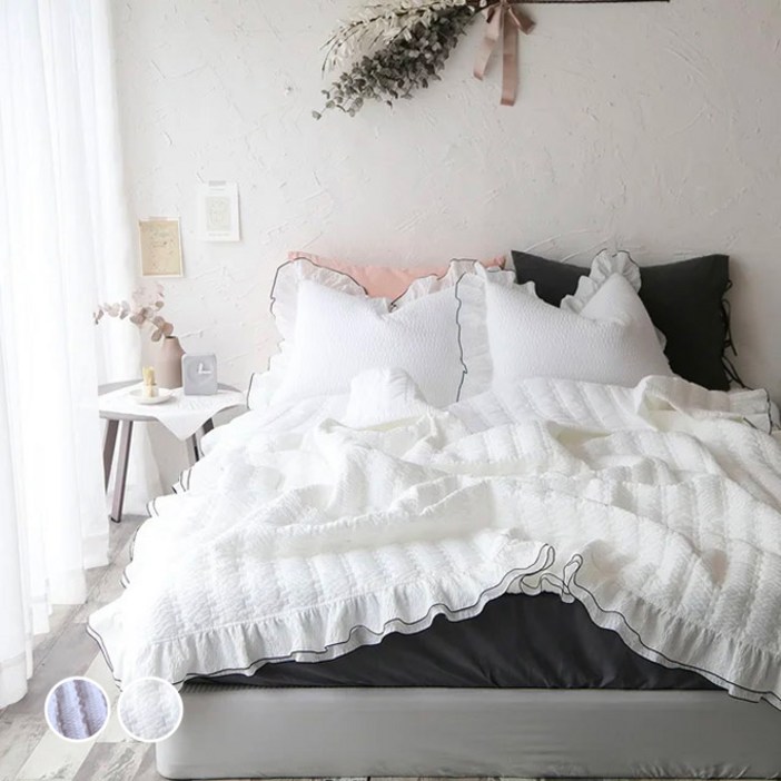 베이직톤 모달 시어서커 메종 이불  베개커버 세트