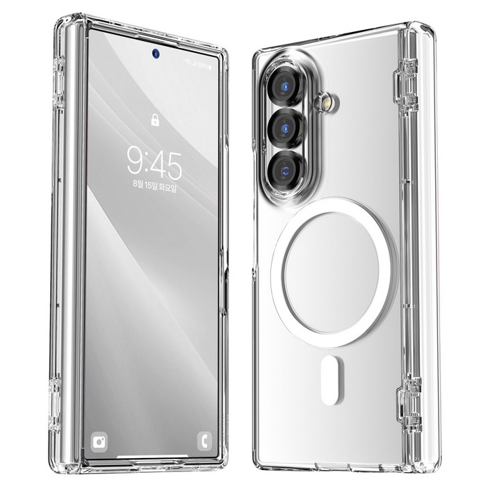 케이맥스 맥세이프 오토 힌지 가드 클리어핏 휴대폰 케이스