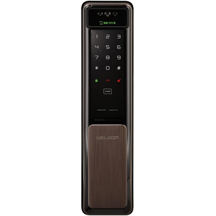 웰콤 솔리티 얼굴인식 푸시풀 디지털 도어락 WSP-2900A