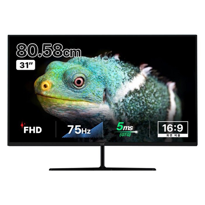 디엑스 FHD 초슬림 베젤리스 모니터, 80.6cm, DX320HDMI무결점
