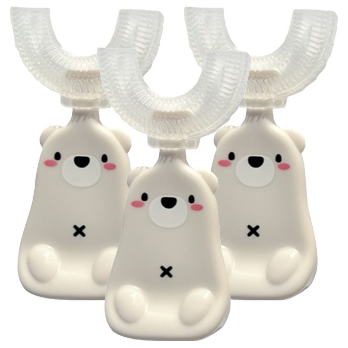 나와아기 유아용 U자형 실리콘 칫솔