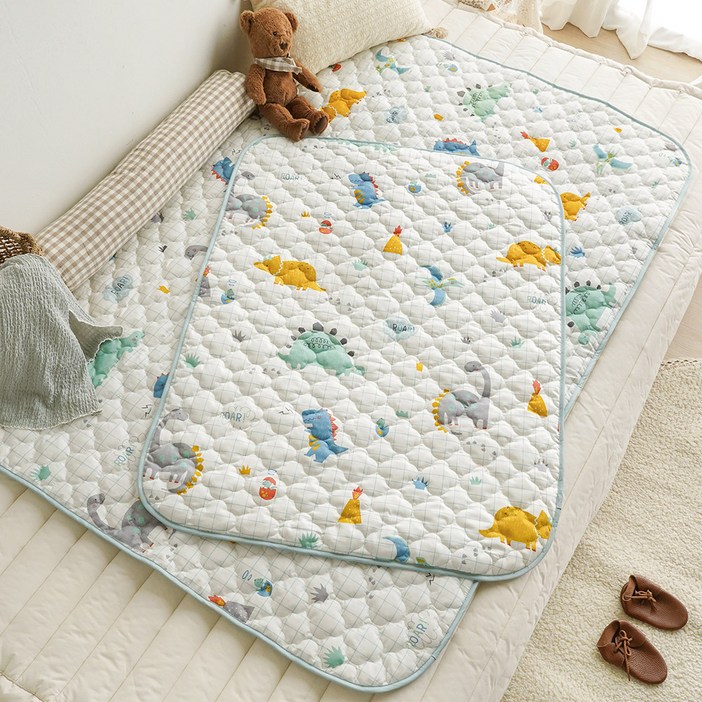 쁘리엘르 유아용 다이노 면 방수 패드