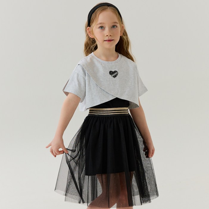 올리반 여아용 러블리힙 샤 스커트 셋업