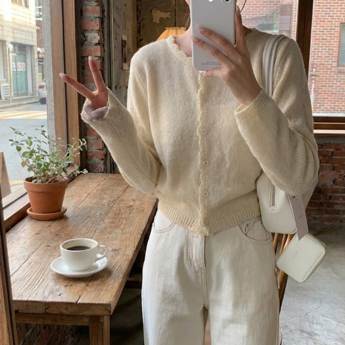 소니오 여성용 캔디 컬러 긴팔 가디건