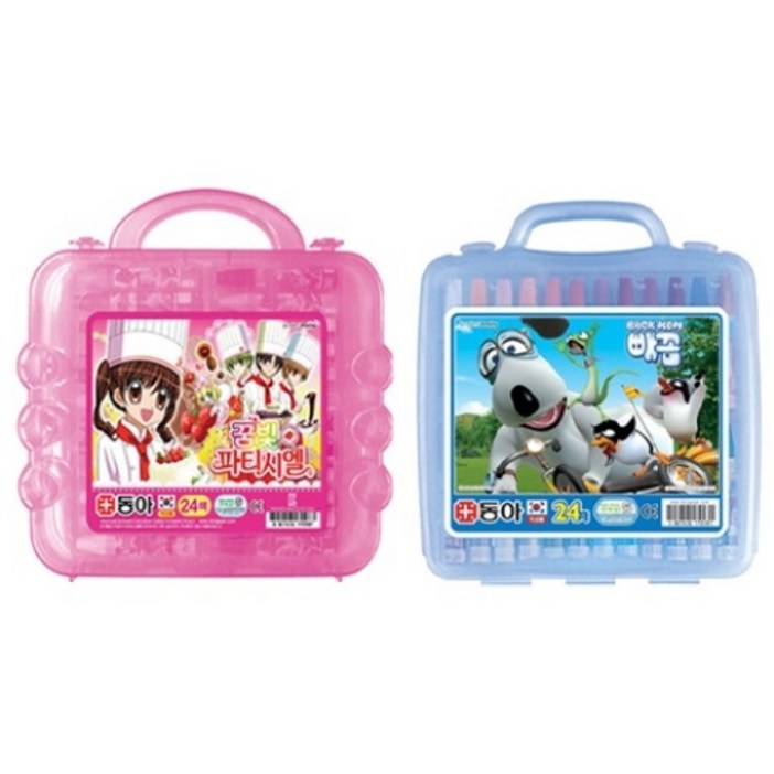 동아크레파스24색핑크,블루, 각1개씩