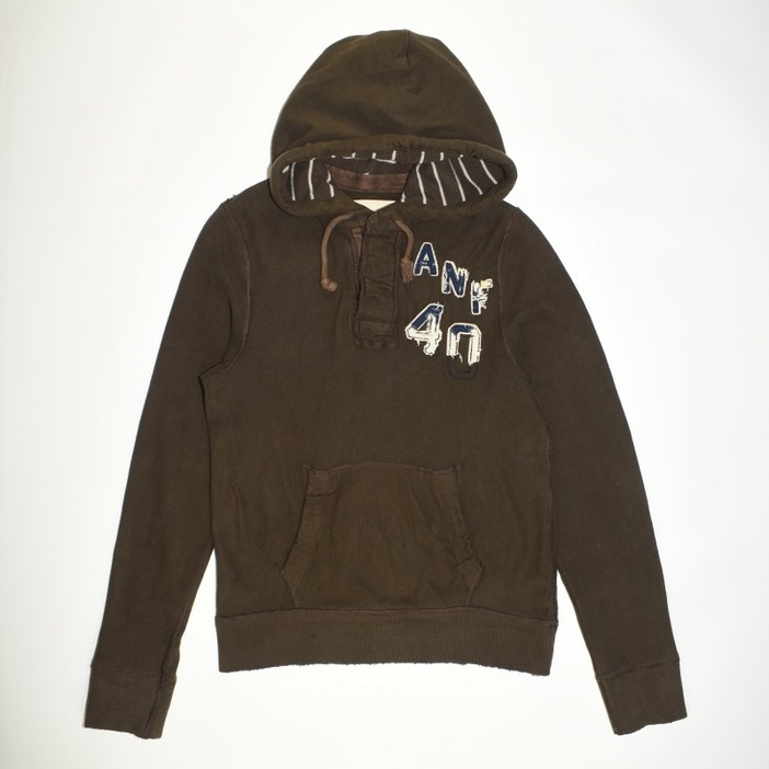 빈티지컴퍼니 619.아베크롬비 영문자수 긴팔 후드티셔츠정품 M