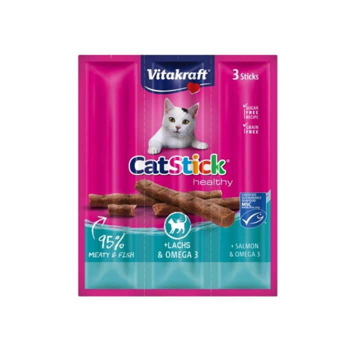 비타크래프트 캣 스틱 간식 3p, 혼합맛연어오메가3, 18g, 5개