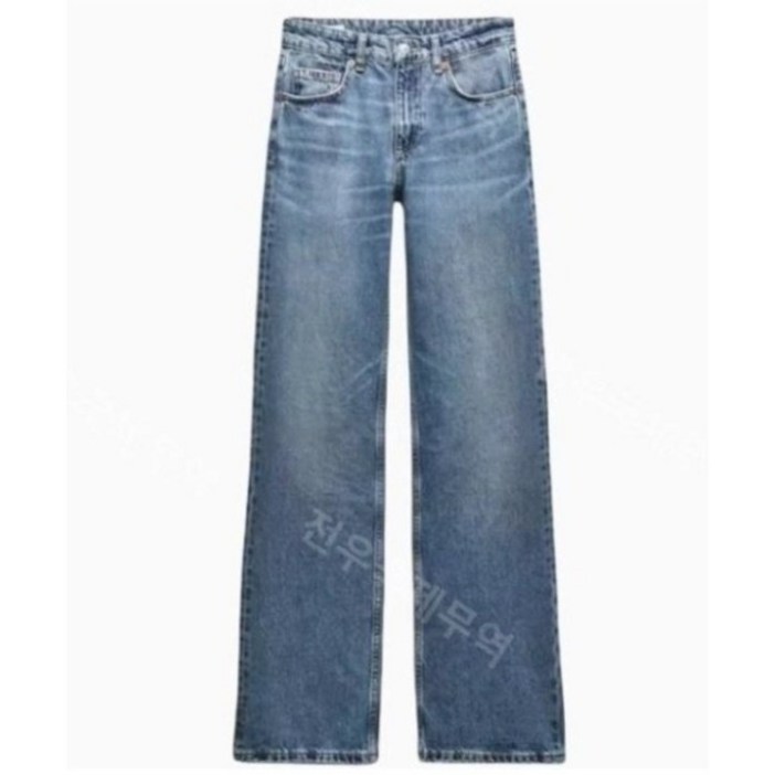 ZARA 자라 미드라이즈 풀 렝스 진 6688034  6688034