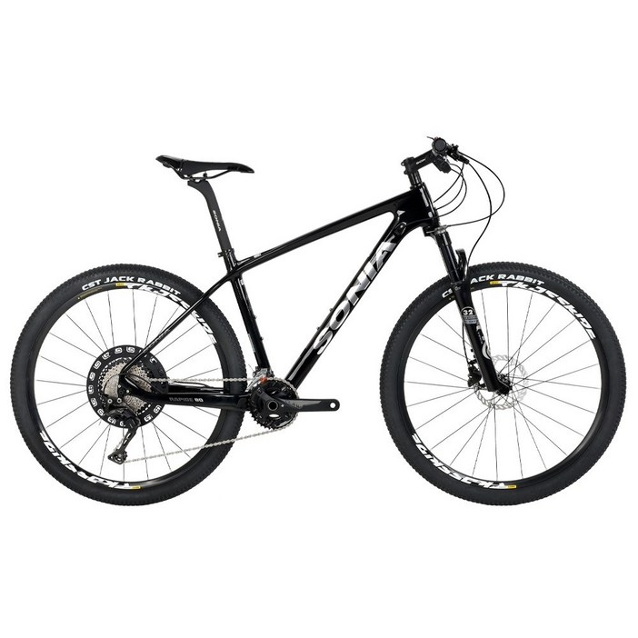 소니아 라피드 80 MTB 자전거 시마노 SLX 22단 카본 완조립, 1개, 180cm, 블랙 15.5 완조립