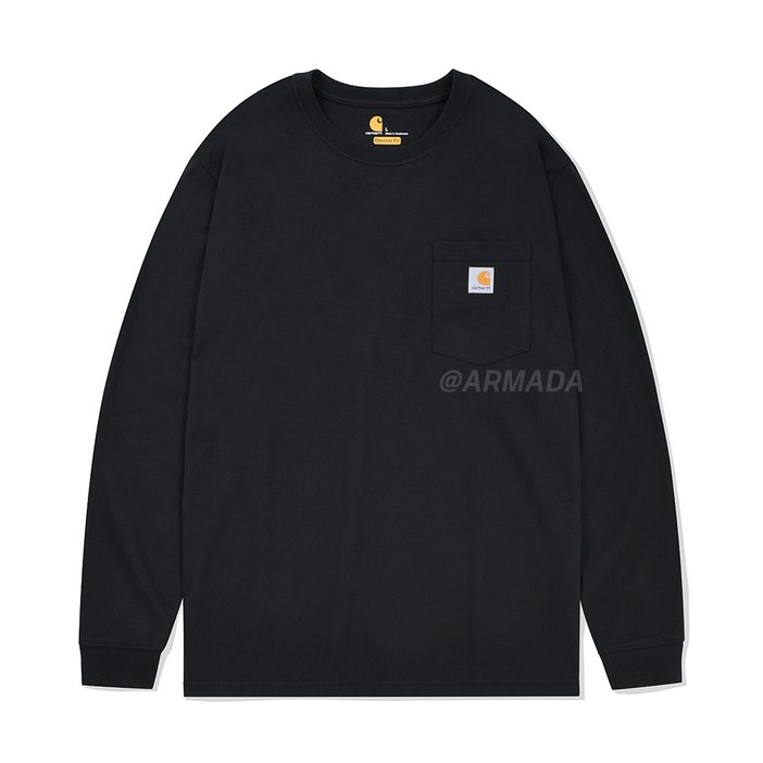 칼하트 K126 워크웨어 포켓 남여공용 긴팔티