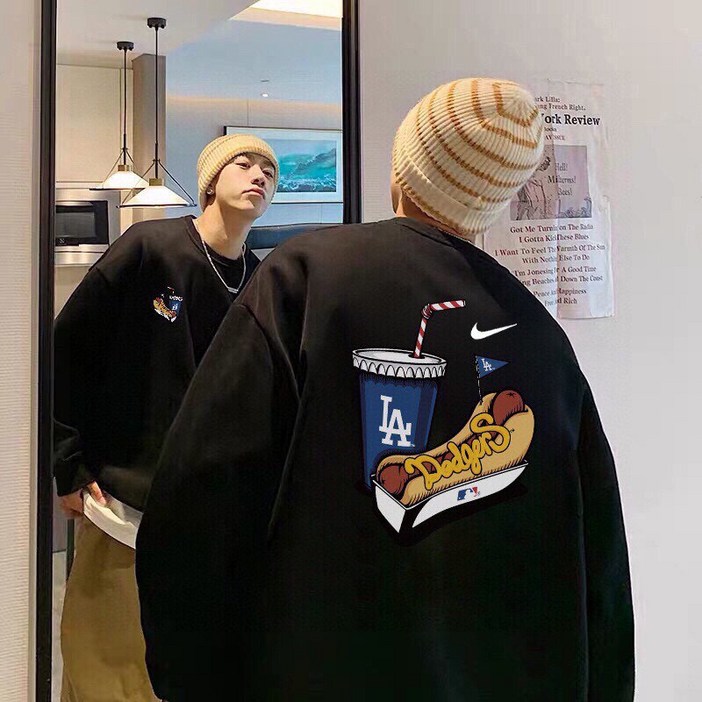 Nike 나이키 MLB 콜라보레이션 추동 신상 프린트 라운드 루즈핏 맨투맨