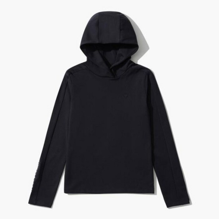 르꼬끄골프티셔츠 KQF GO422LTLO3-BLCK 여성 베이직 후드 이너 티셔츠(기모) / BLCK 2542162