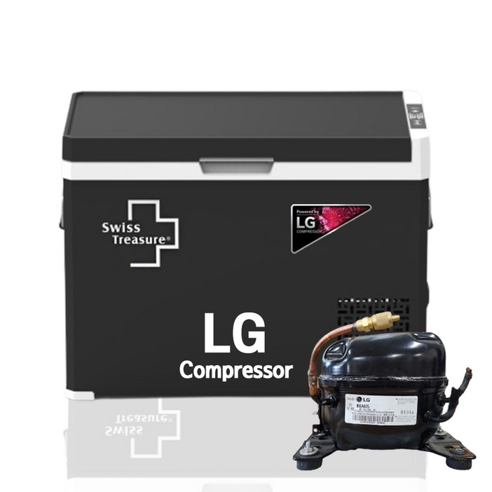 [해외직배송] 스위스트레져 LG콤프레셔 듀얼 인버터 차량용 냉장고 캠핑 냉장고 40L,50L (국내 A/S), 50L