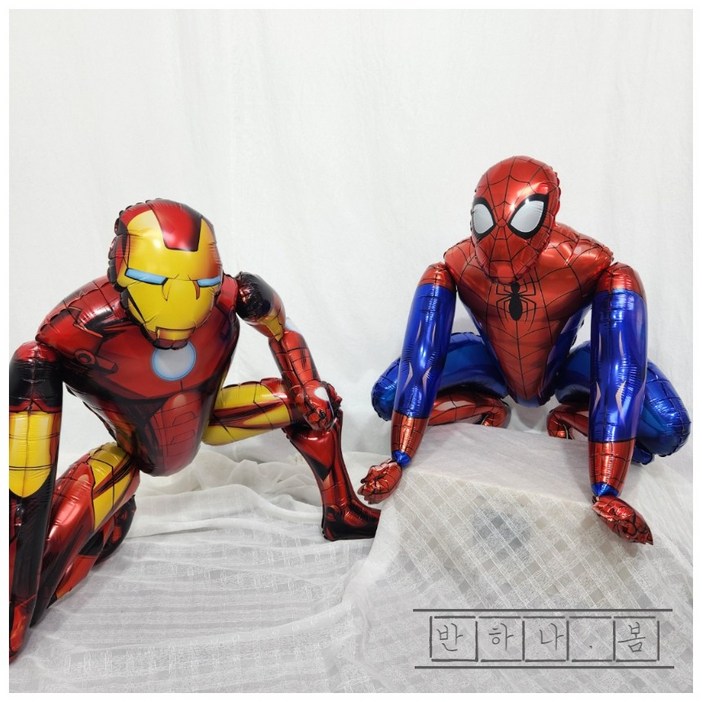 [반하나봄] 히어로 스파이더맨 아이언맨 대형 호일 풍선 산리오 풍선 생일 파티 풍선