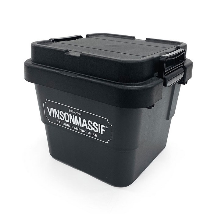 [빈슨메시프] 카고박스 30L 50L 70L 캠핑 용품 수납 정리 트렁크 정리 박스, 애쉬블랙, 1개