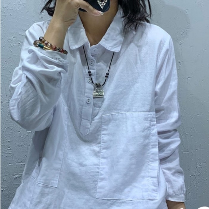 하마마스 간절기 아사면 순면티셔츠 7133