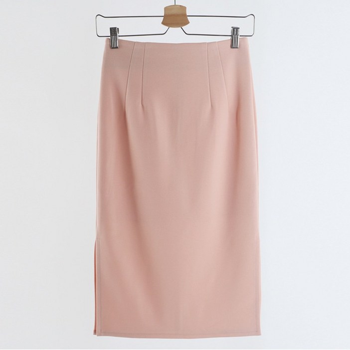 이푼아이 여성용 양옆트임 H라인 스판 펜슬 롱 스커트