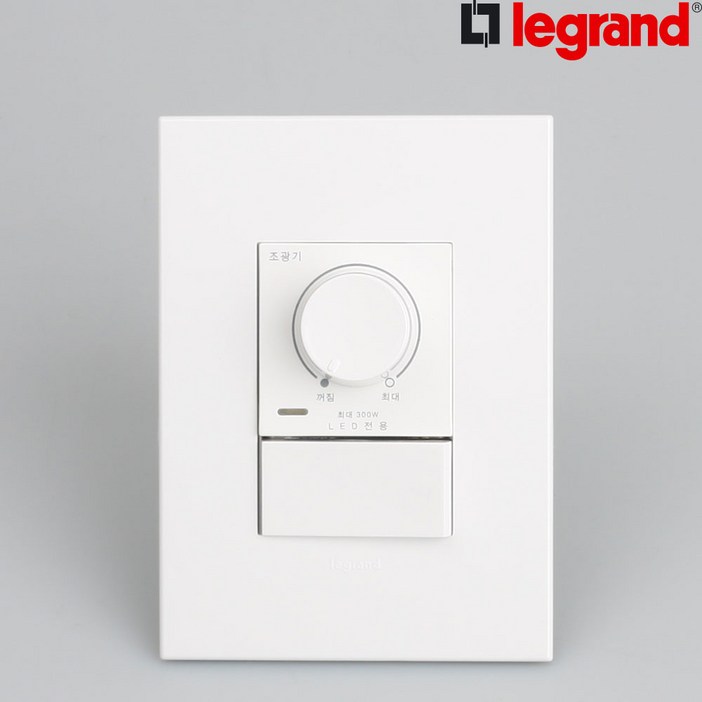 르그랑 아테오 LED 조광기 디머 스위치 디밍 밝기조절 300W 500W, 1개