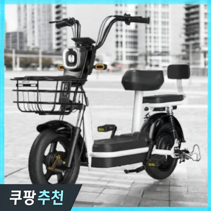 로이스 전기자전거 스쿠터 고출력 분리형 배터리 자토바이 2인용 전동자전거 미니벨로전기자전거, 그레이