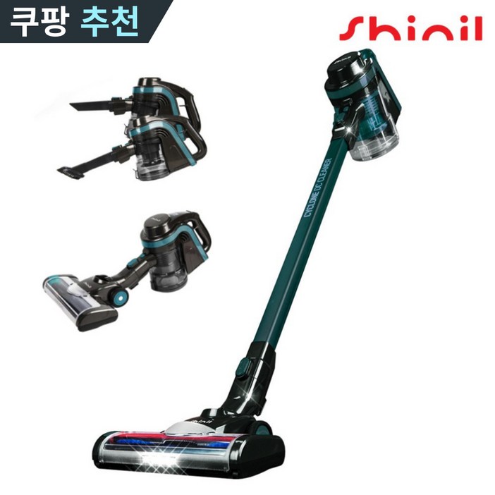 신일 무선청소기, 블랙 다크그린, SVCPB732DG