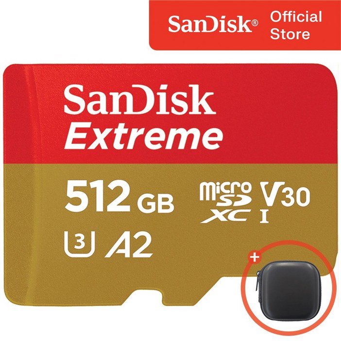샌디스크 익스트림 메모리카드 마이크로칩 QXA1, 512GB, 1개