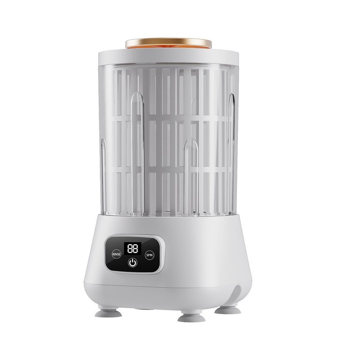 SUKI 탈수 가능한 미니세탁기 2kg 휴대가능, White, SK001