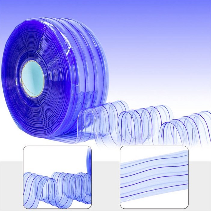 국내제작 PVC 초내한 투명 방충 돌기 커튼 냉동 냉장 저온 창고 방풍 비닐 커텐, 1개