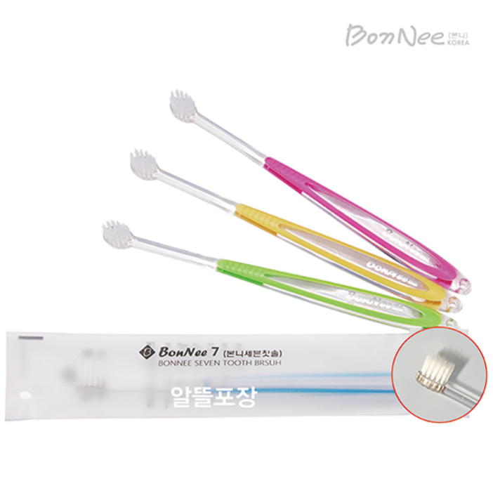 본니 103sh 저녁칫솔 어금니 사랑니 임플란트 이중모 (알뜰포장) 4개, 1개입, 4개