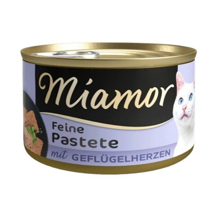 미아모아 파스테이트 고양이 주식캔 9종 가금류 심장, 85g, 12개
