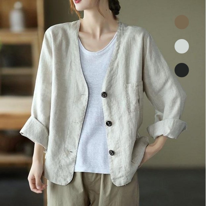 에쥬아 노카라 자켓 여름 자외선차단 긴팔 아우터 데일리 재킷