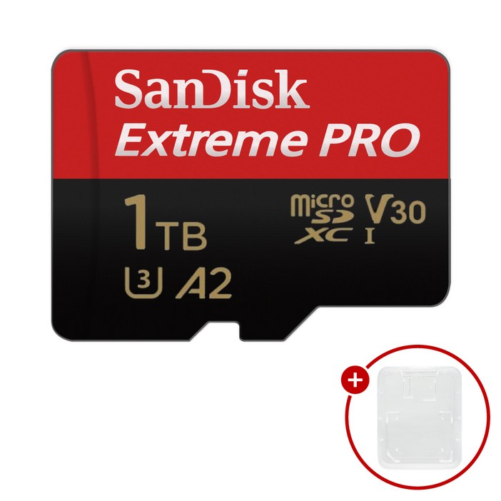 샌디스크 마이크로SD카드 Extreme PRO 익스트림 프로 SDSQXC  SD카드 케이스