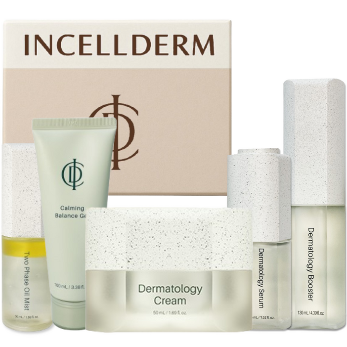 바코드 식별 제품 정품QR 인셀덤 5종 더마톨로지 패키지 부스터 세럼 크림 카밍젤 미스트 INCELLDERM, 1개